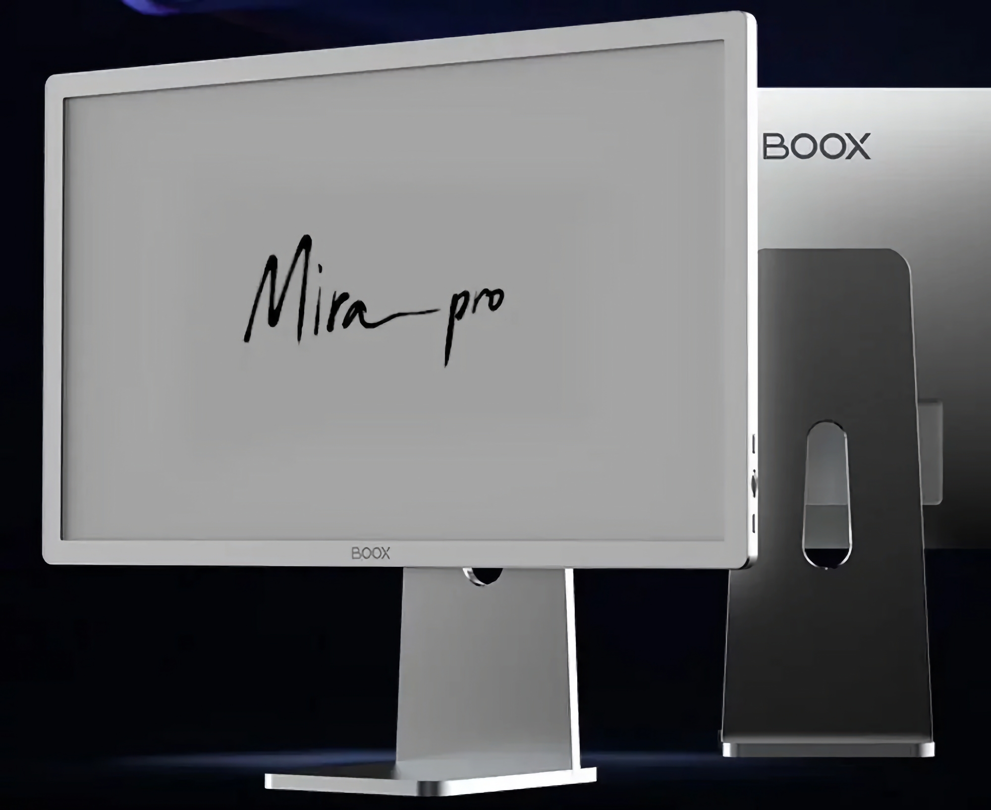 Onyx Boox a dévoilé une version actualisée du Mira Pro : un moniteur de 25,3 pouces avec écran E-Ink et rétroéclairage intégré.