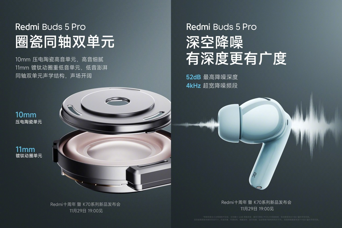 Xiaomi a dévoilé les écouteurs Redmi Buds 5 Pro, vendus à partir de 55 dollars, qui peuvent fonctionner pendant 10 heures sans charge.
