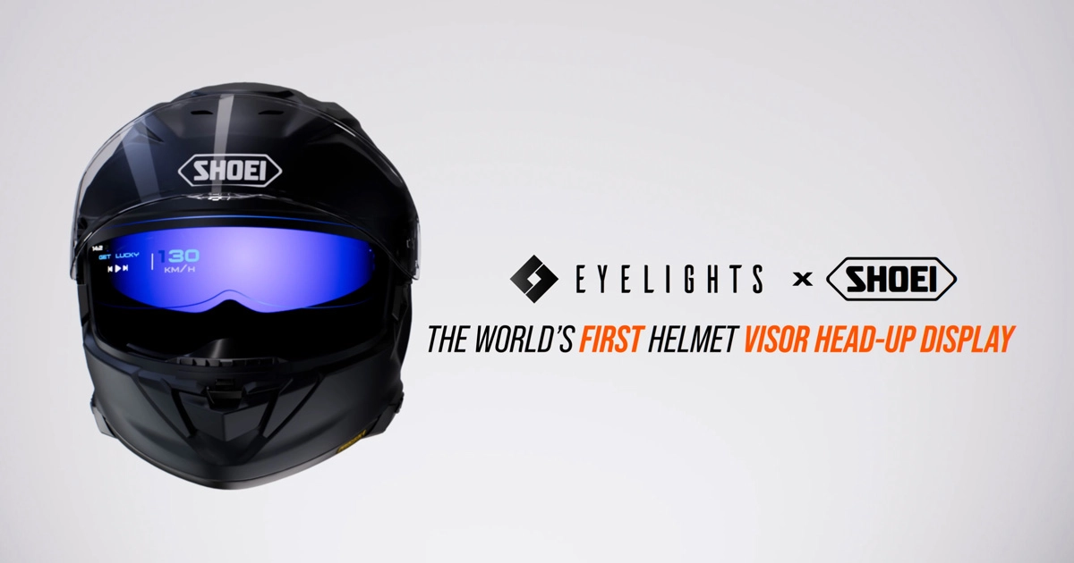 Shoei présente : le premier casque moto avec technologie HUD