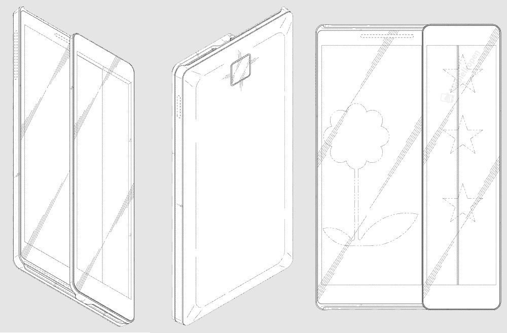 Samsung patented a slider with two touch screens