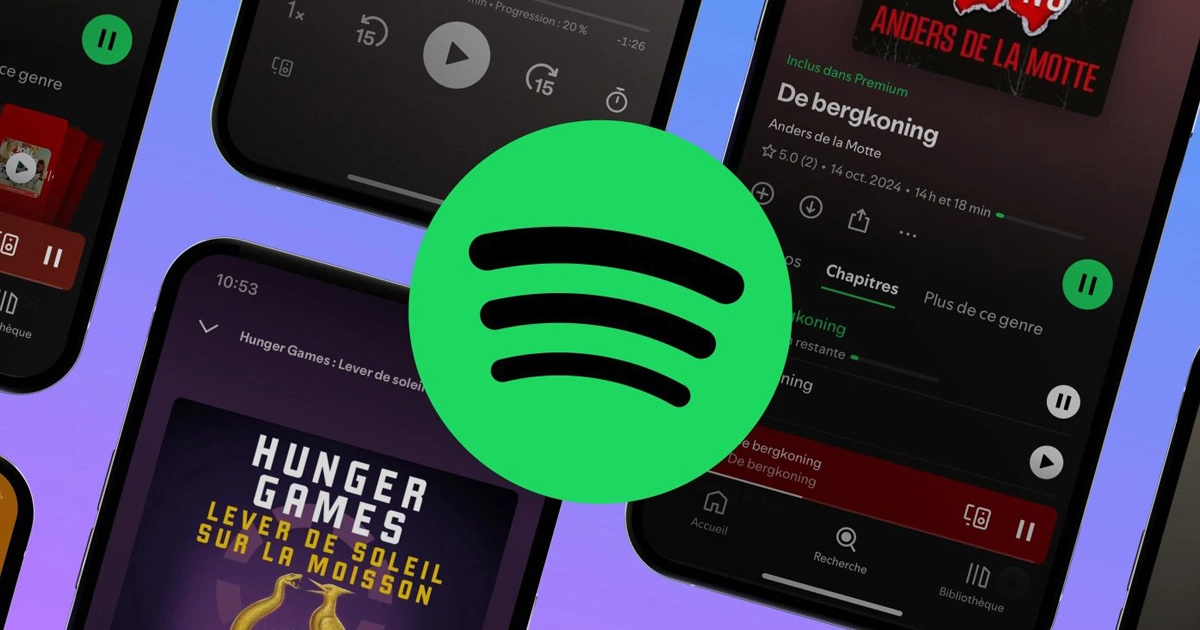 Spotify : Nouvelle ère d'écoute - musique et livres en un seul endroit