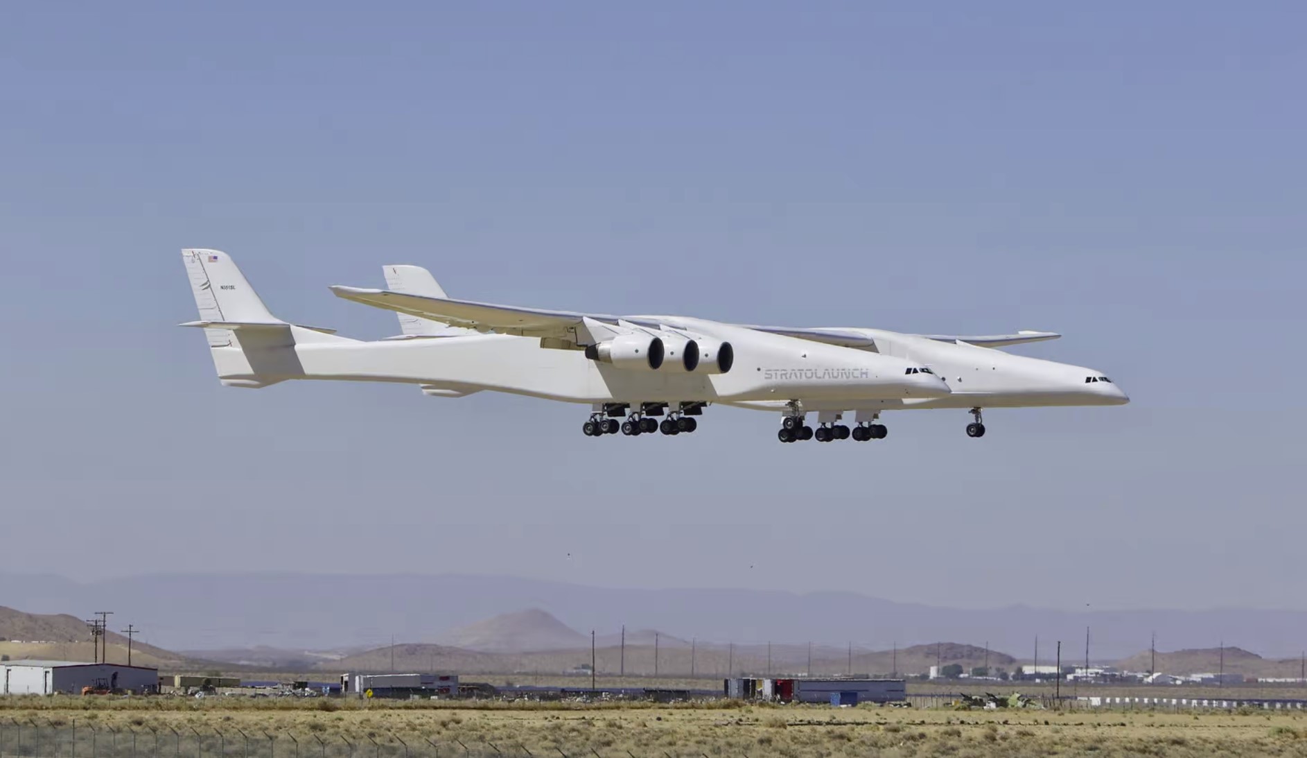 World's largest plane Stratolaunch soars to a record height of 27,000 feet