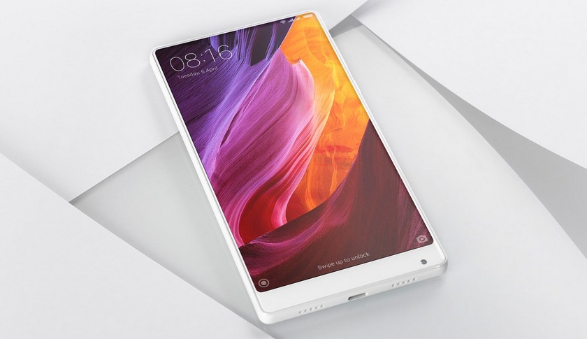 CES 2017: безрамочный Xiaomi Mi MIX в белом цвете
