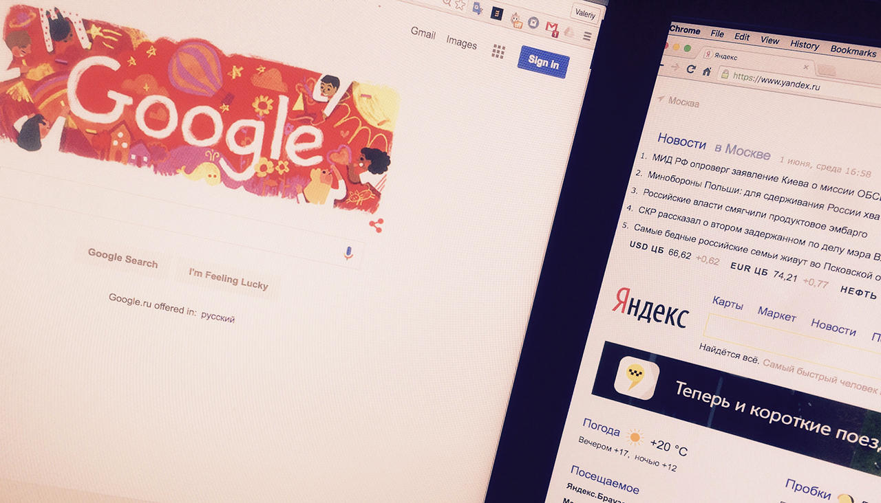 Google пропонуватиме в Android-смартфонах пошук Яндекса в п'яти країнах Євросоюзу