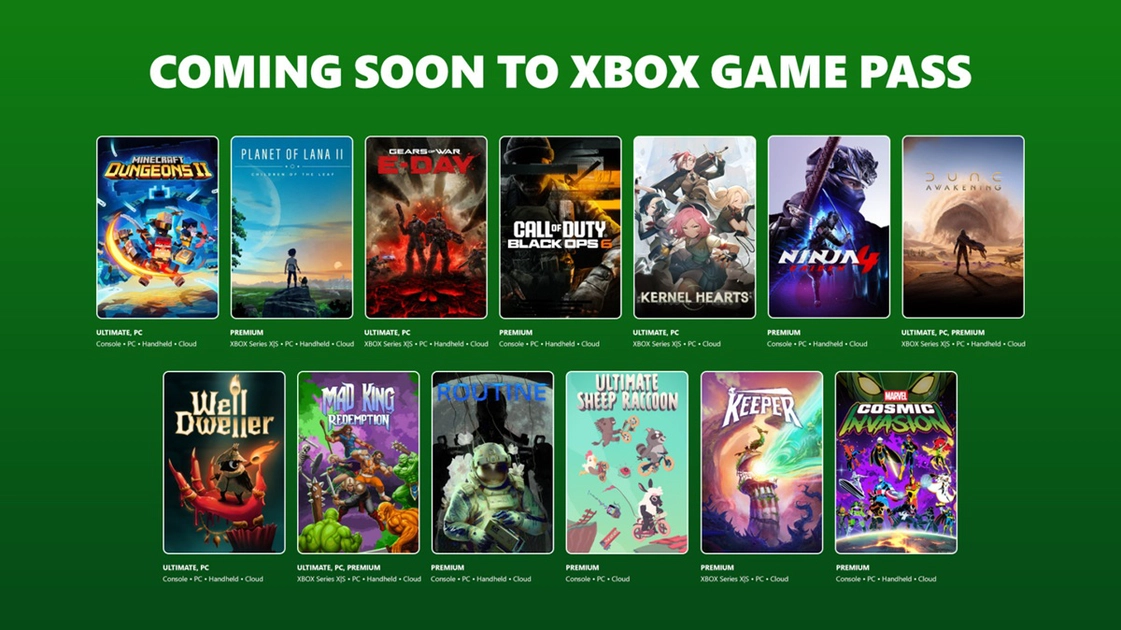 Що чекає на геймерів у новому місяці з Game Pass?