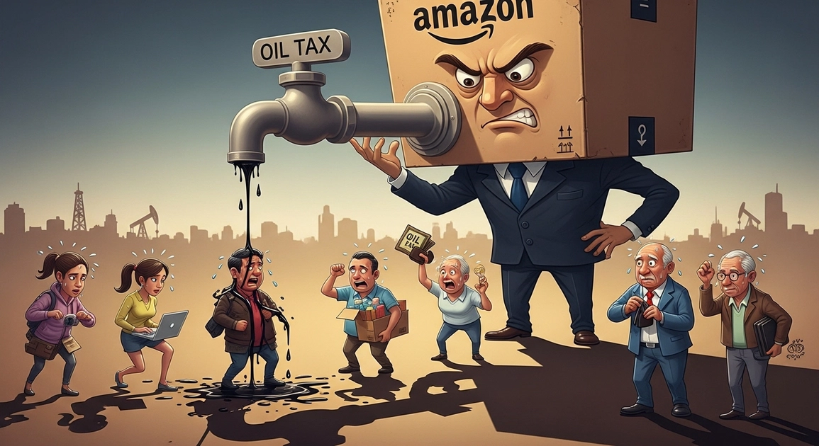 Entrepôt logistique Amazon avec camions de livraison