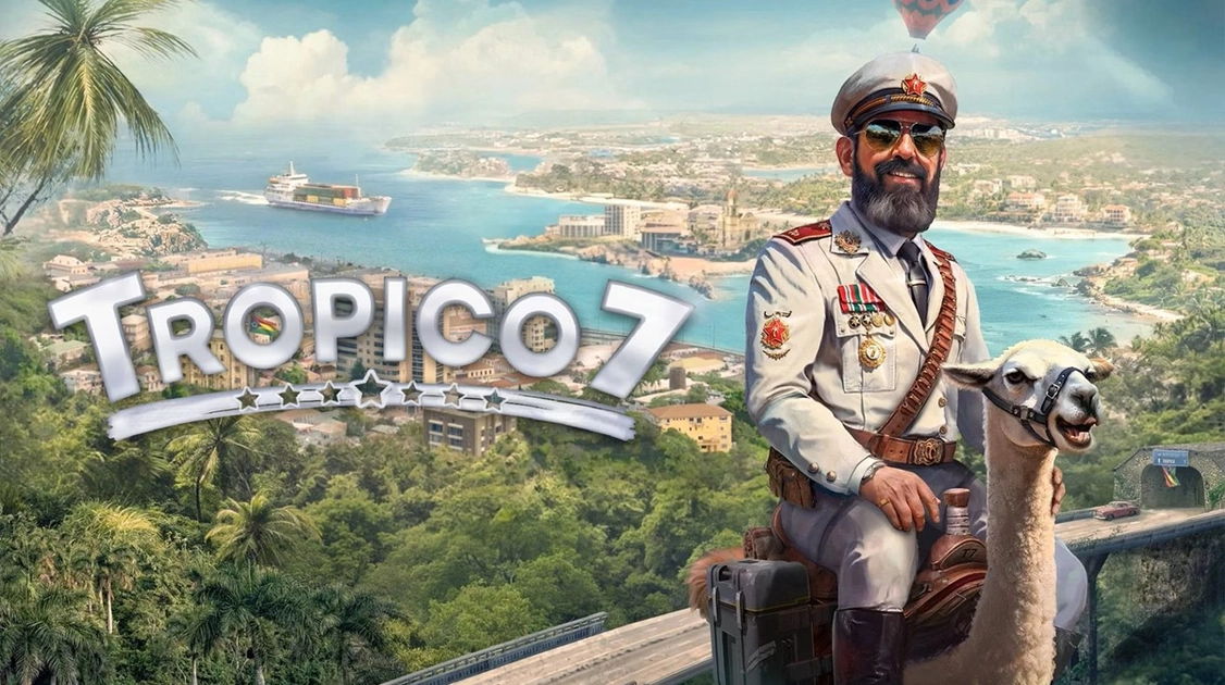 Tropico 7 — coming to Switch 2, PS5, Xbox Series, and PC on January 28, 2027.