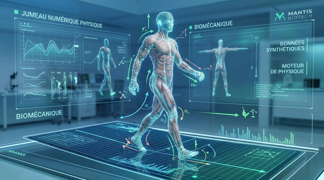 Modélisation numérique d'un corps humain pour analyse biomécanique