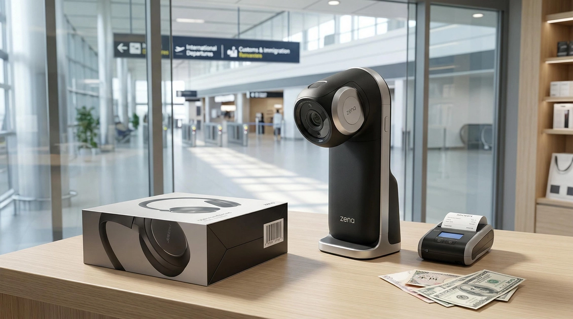 Le scanner intelligent Zena sur son socle