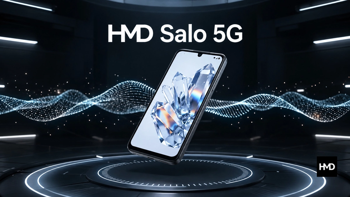 Смартфон HMD Salo 5G у чорному кольорі
