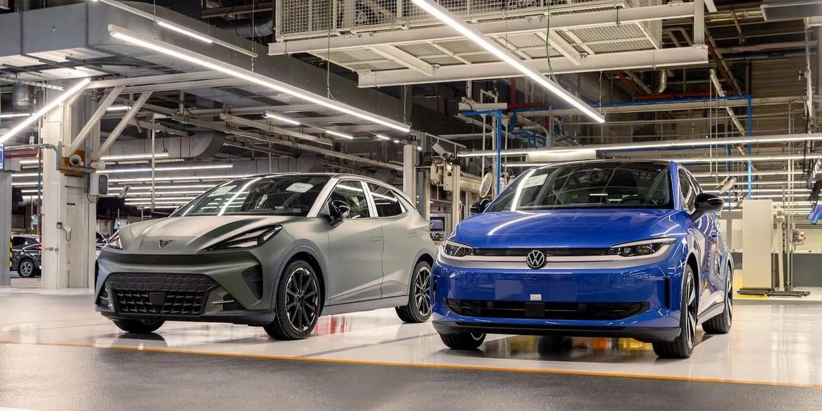 Виробництво електромобілів Volkswagen на заводі