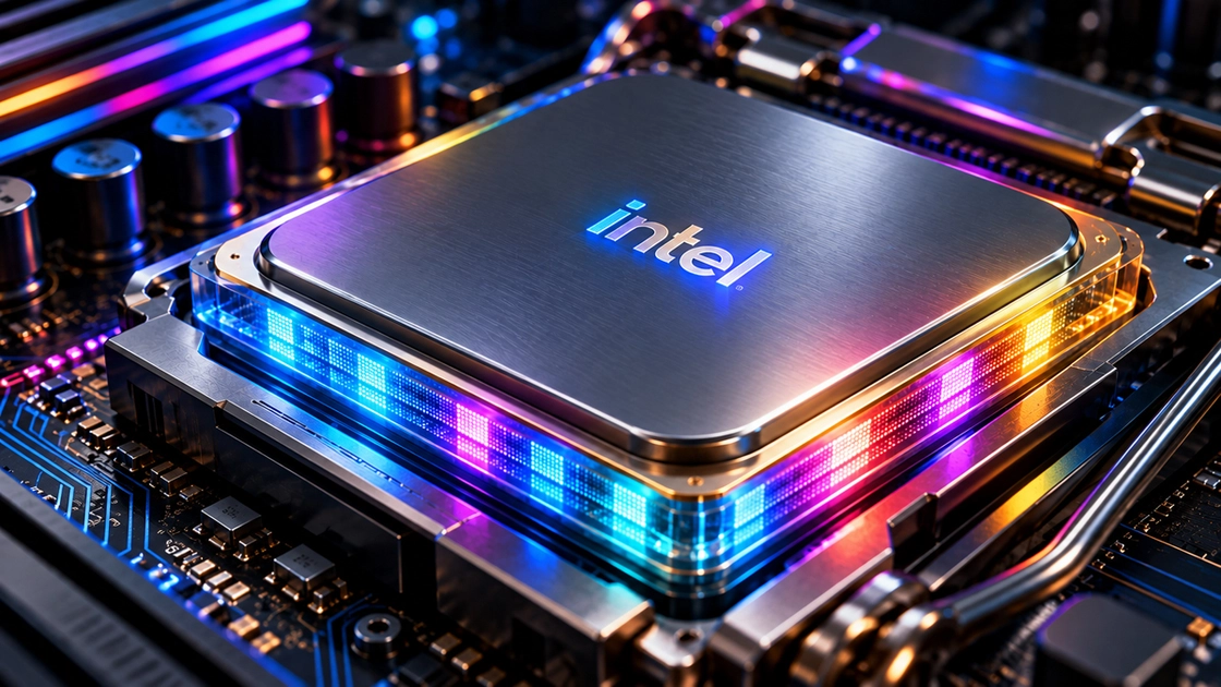 Процесор Intel з підсвіткою MicroLED на склі