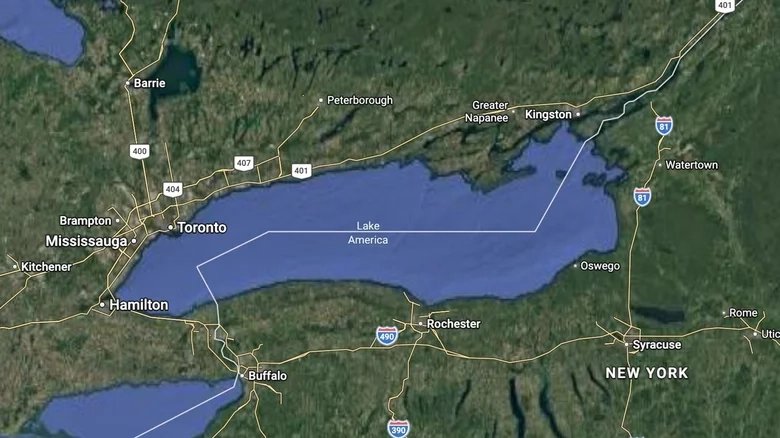 Google Maps renamed Lake Ontario for US users — here's what everyone else sees