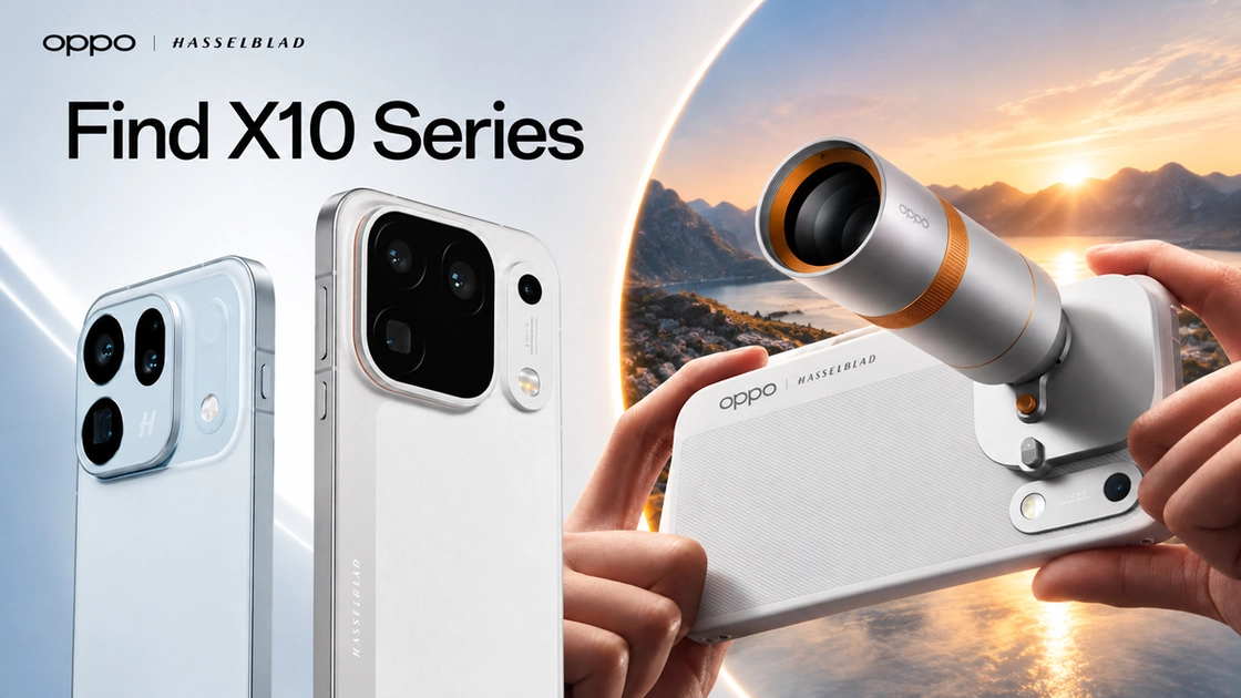Le kit Hasselblad Teleconverter pour Oppo Find X10 inclut un téléconvertisseur 3,28x, une poignée magnétique et une bandoulière.