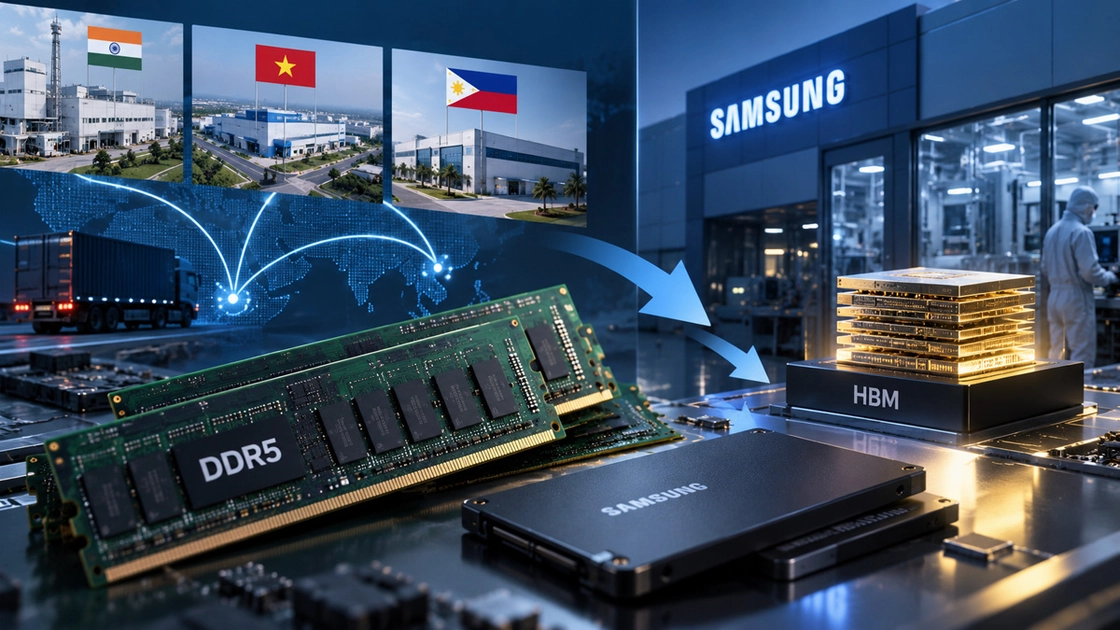Samsung délègue la DDR5 à des sous-traitants pour miser sur la mémoire IA