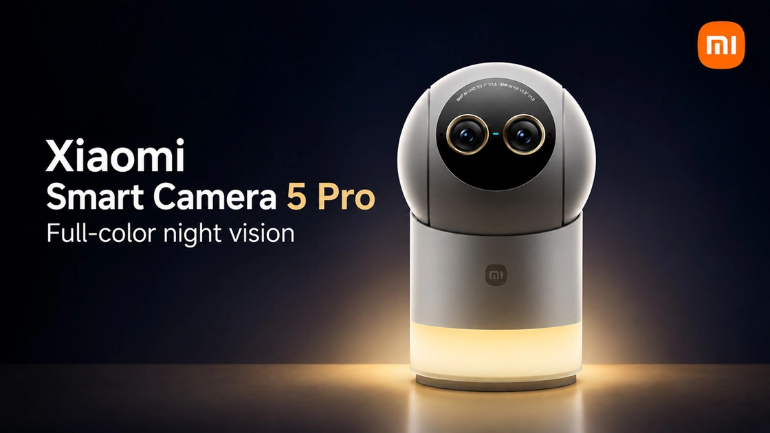 Розумна камера Xiaomi Smart Camera 5 Pro білого кольору