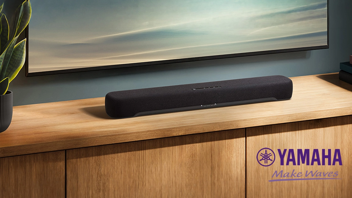 Yamaha B200A — compact Dolby Atmos soundbar with built-in subwoofer