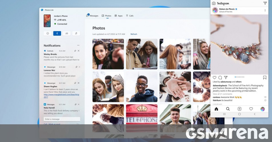 Microsoft renames Your Phone to Phone Link, announces partnership with Honor