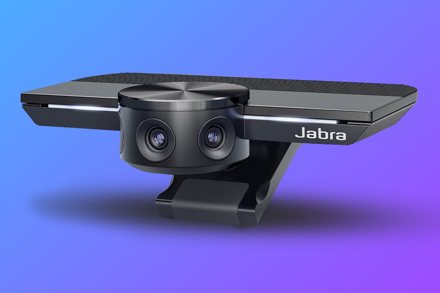 La webcam à triple objectif de Jabra a un FOV grand angle de 180 °, écrasant complètement la scène centrale d'Apple