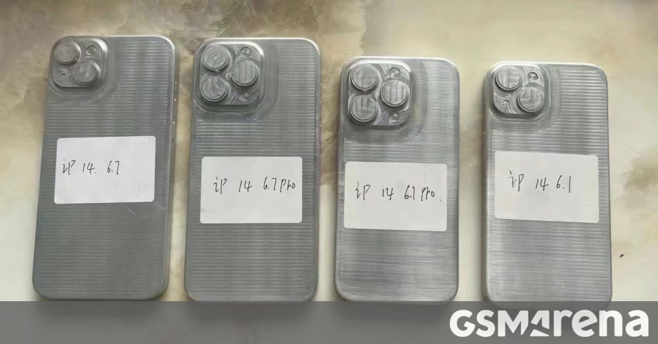 Metal molds show only two sizes of iPhone 14: 6. 1″ regular and 6. 7″ Max