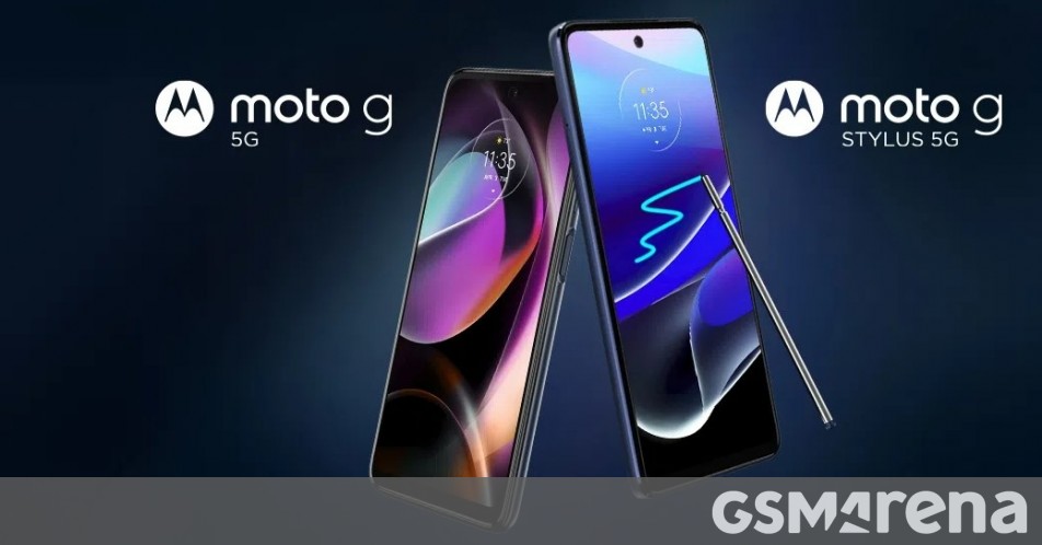 Les versions 2022 de Motorola Moto G Stylus 5G et Moto G 5G arrivent avec des caméras 50MP et des batteries 5000 mAh