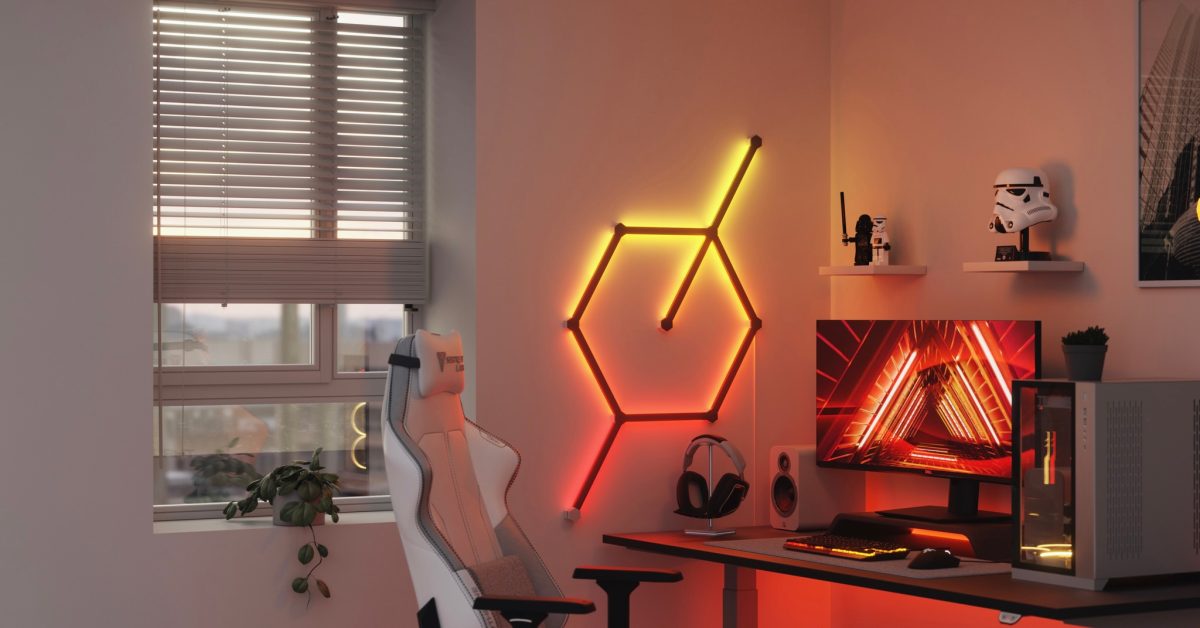 Hands-on: Matte black skin covers let you transform Nanoleaf Lines HomeKit modular lights