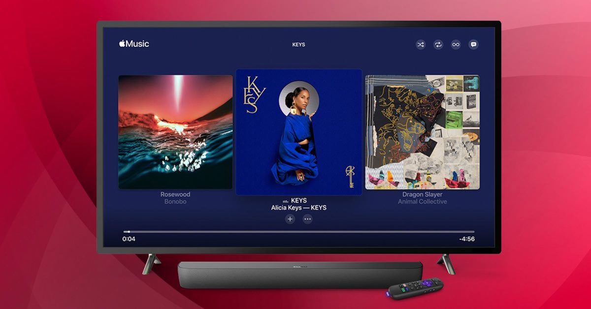 Apple Music now available on Roku streaming devices, smart TVs