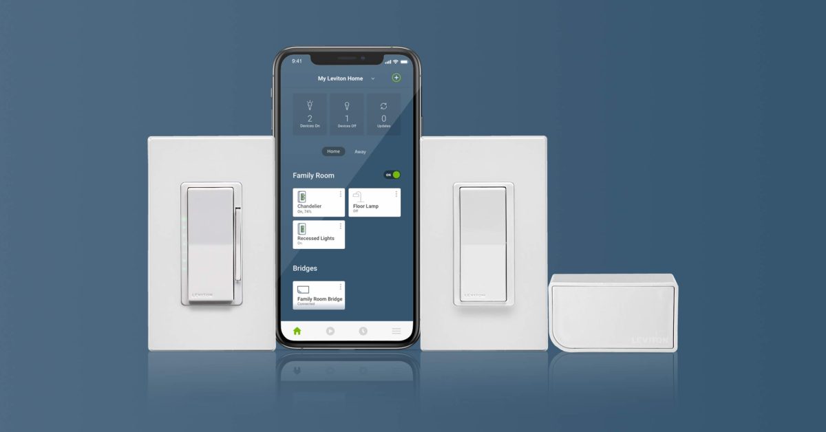 Leviton launches HomeKit-enabled Decora Smart No-Neutral Switch, Dimmer, and Bridge aimed at older homes