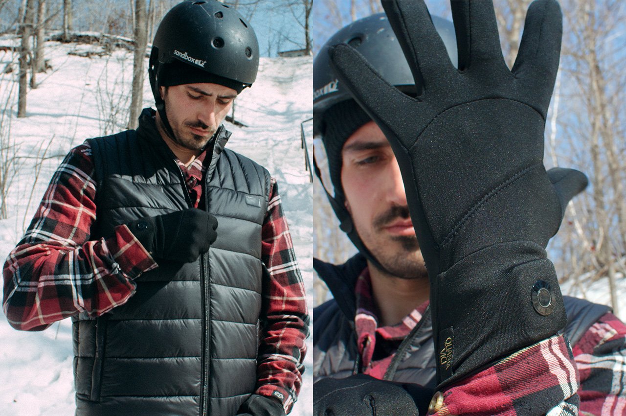 Quanta Vici jackets and gloves let you choose how warm you want to be