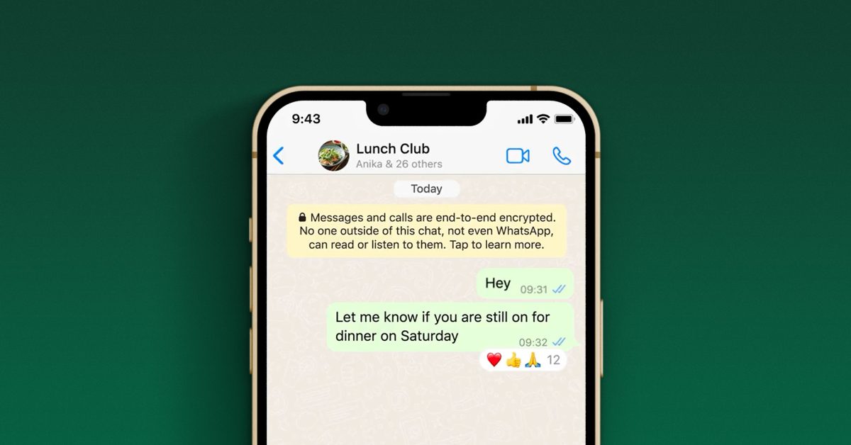 WhatsApp for iOS now rolling out long-anticipated Reactions feature, here’s how to use it