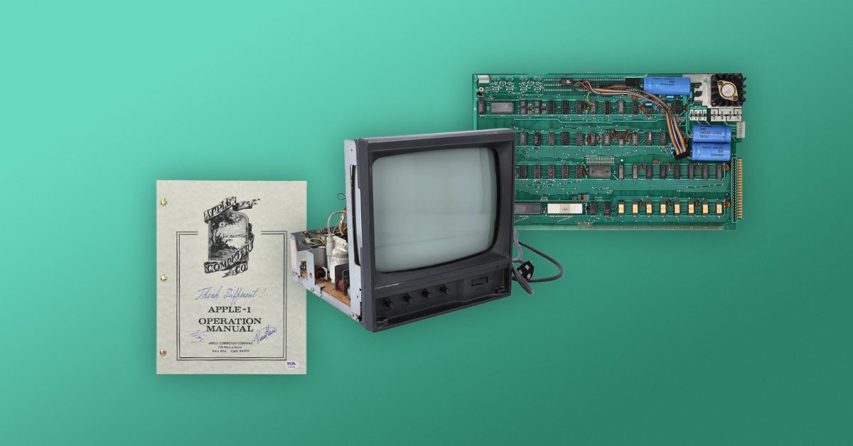Working Apple-1 first batch computer up for auction with Steve Jobs handwritten serial number