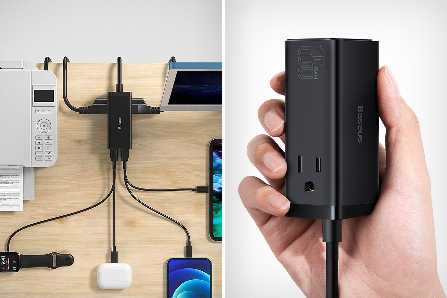 This power brick replaces every single charger you need, keeping your desk clutter-free and organized