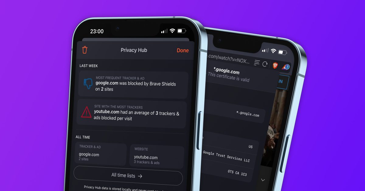 Navigateur Web Brave pour iOS mis à jour avec le nouveau "Privacy Hub"