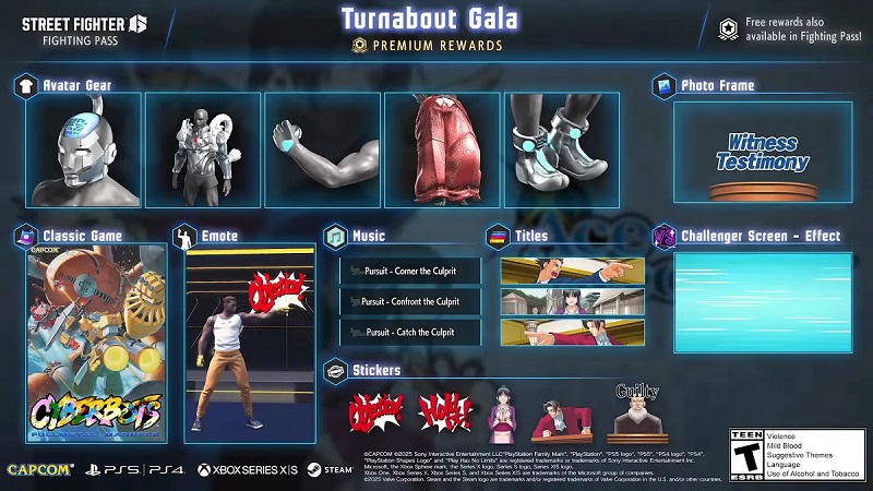 Affiche du Turnabout Gala pour Street Fighter 6