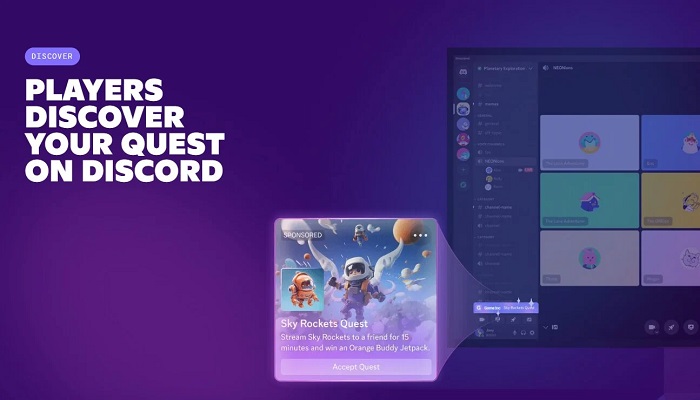 Le service Discord verra des publicités cette semaine, avec l'introduction d'une option "quête sponsorisée".-2