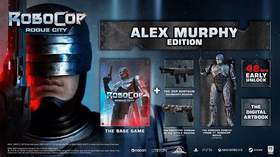 Les précommandes de RoboCop : Rogue City ont commencé sur toutes les plateformes : les joueurs se voient offrir une édition étendue avec des bonus intéressants.-2