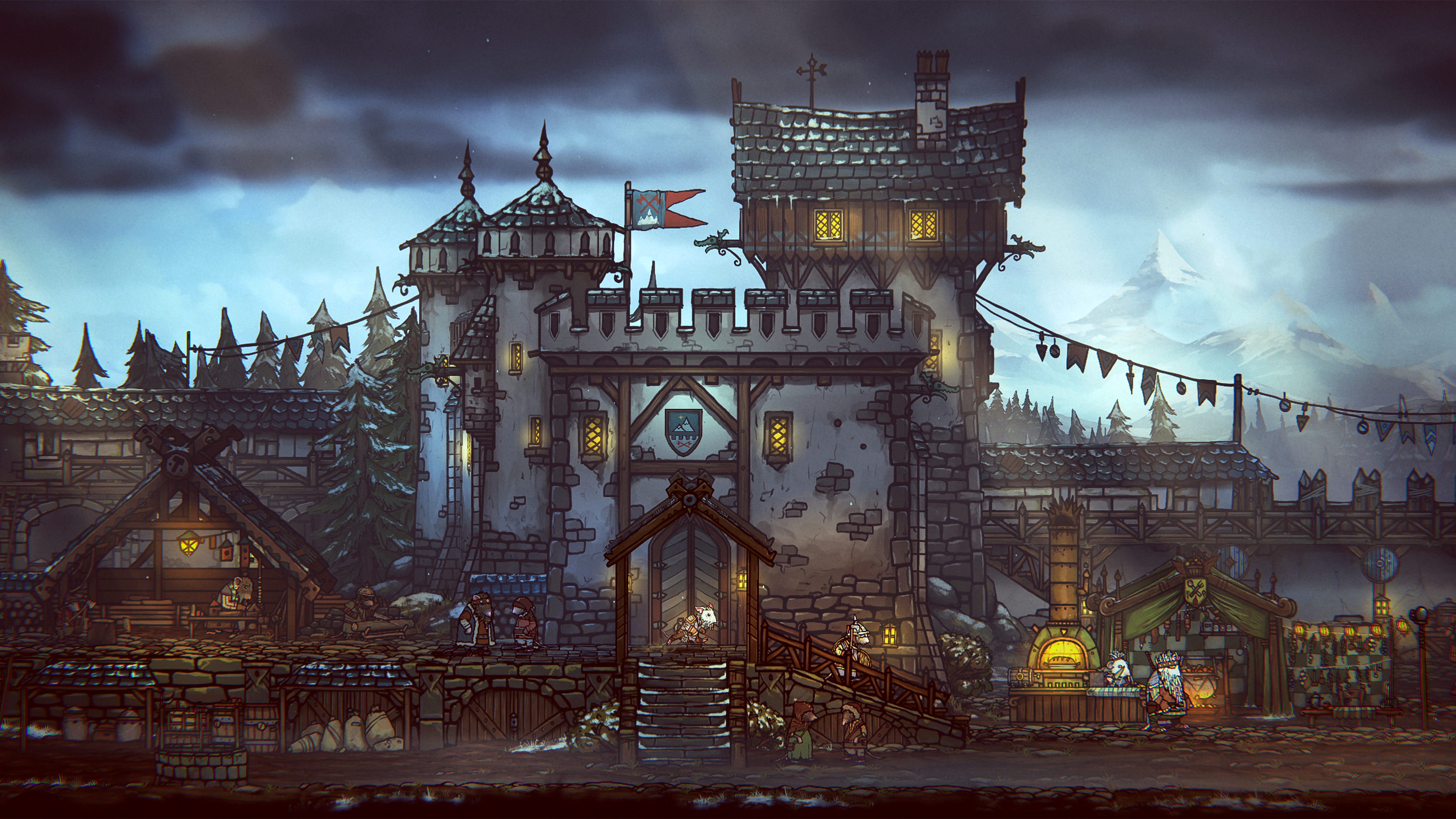 Territoire enneigé dans Tails of Iron 2