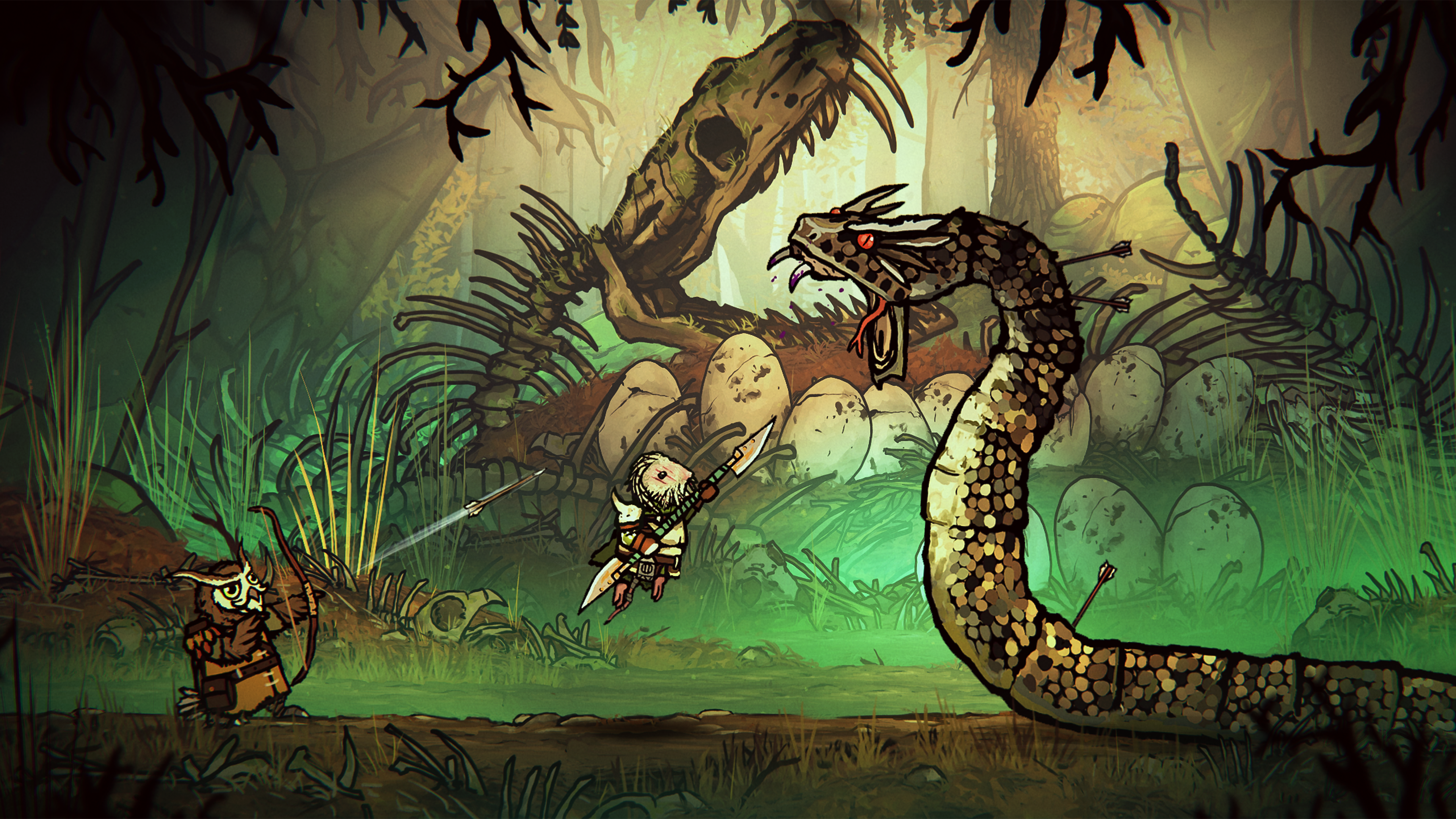 Le serpent dans Tails of Iron 2