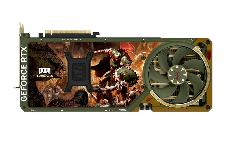 Дизайн відеокарти ROG Astral GeForce RTX 5080 DOOM Edition