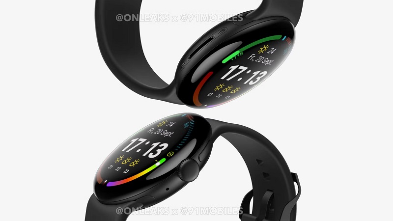 Render of Google Pixel Watch 4