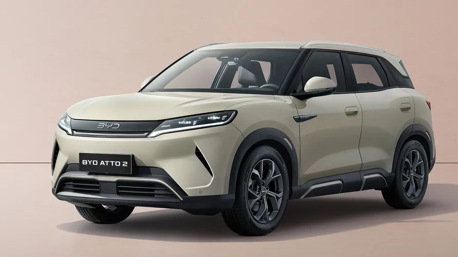 BYD Atto 2 у жовтому кольорі