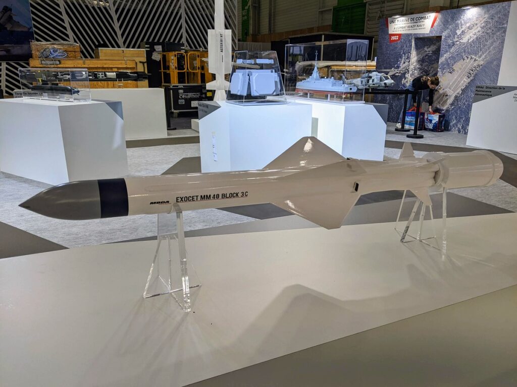 MBDA почне постачання протикорабельних ракет Exocet MM40 для ВМС Франції