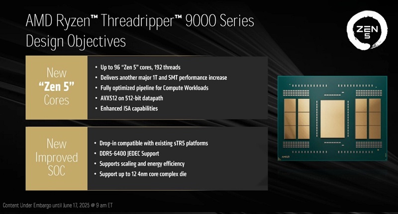 Процессоры Ryzen Threadripper PRO 9000