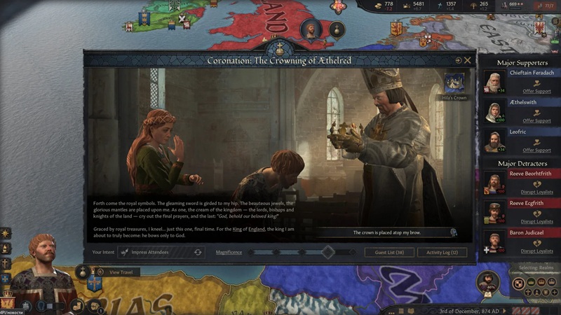The Coronation Ceremony in Crusader Kings III