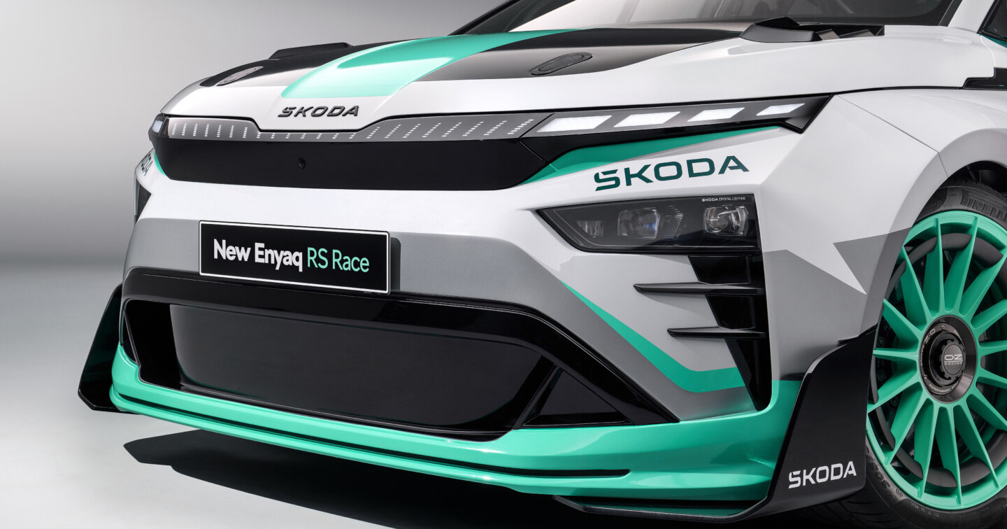 Interior of Skoda Enyaq RS Race