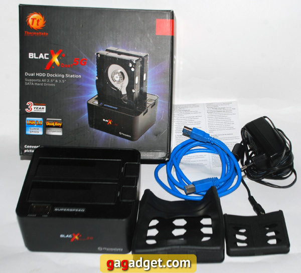 Микрообзор док-станции для SATA-винчестеров Thermaltake BlacX Duet 5G-2