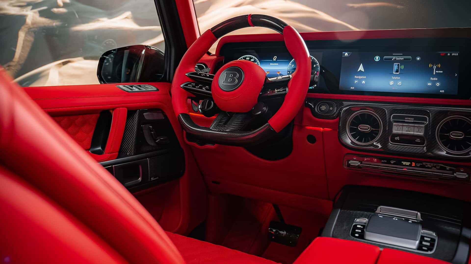 Brabus 800 Cabrio front interior