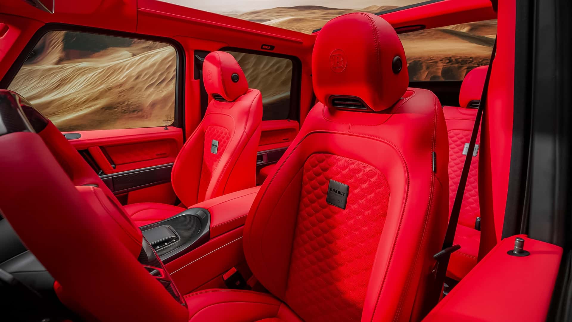 Brabus XL 800 Cabrio rear interior