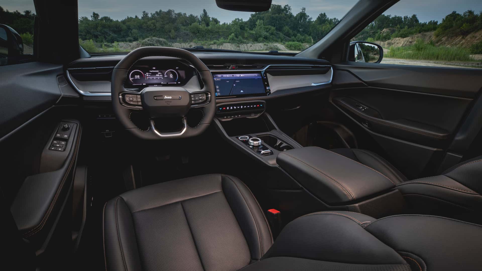Interior of the new Jeep Cherokee 2026