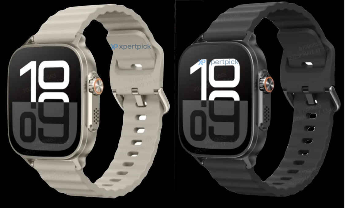 Realme Watch 5 rendering in black